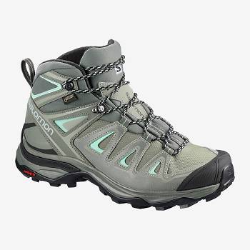 Salomon Női X ULTRA 3 Mid Cut GTX W Túracipő Szürke